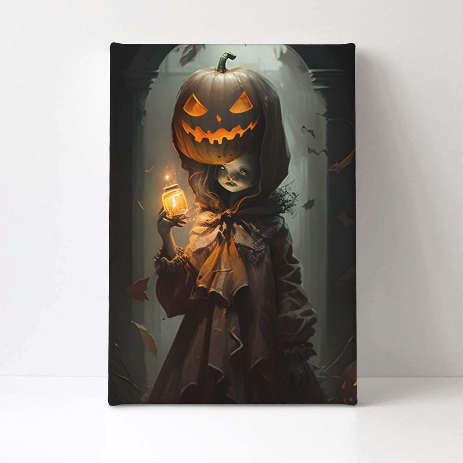 yvkew Lienzo decorativo para pared de Halloween, decoración del hogar, pinturas de arte abstracto, regalos, arte moderno, decoración para oficina,