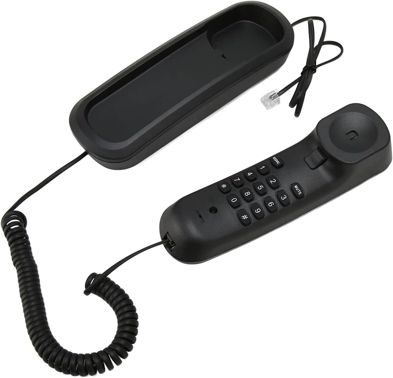 Teléfono de pared, teléfono fijo de estilo antiguo con cable retro silencio redireccionamiento con cable para el hogar para la oficina de la escuela
