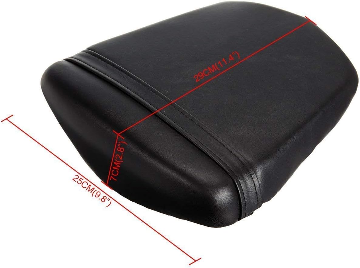 Cubierta de asiento de pasajero trasero negro para Yamaha YZF R6 2003 2004 2005