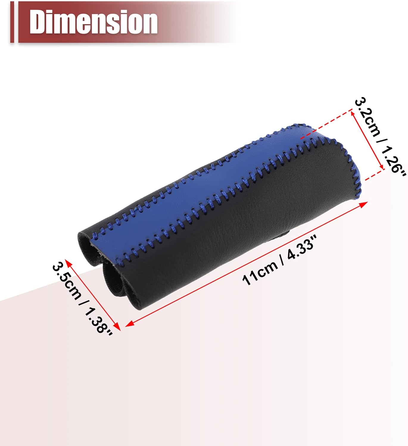 X AUTOHAUX Funda de freno de mano para manija de coche, protector de cubierta de freno de mano, accesorios interiores, decoración de piel sintética