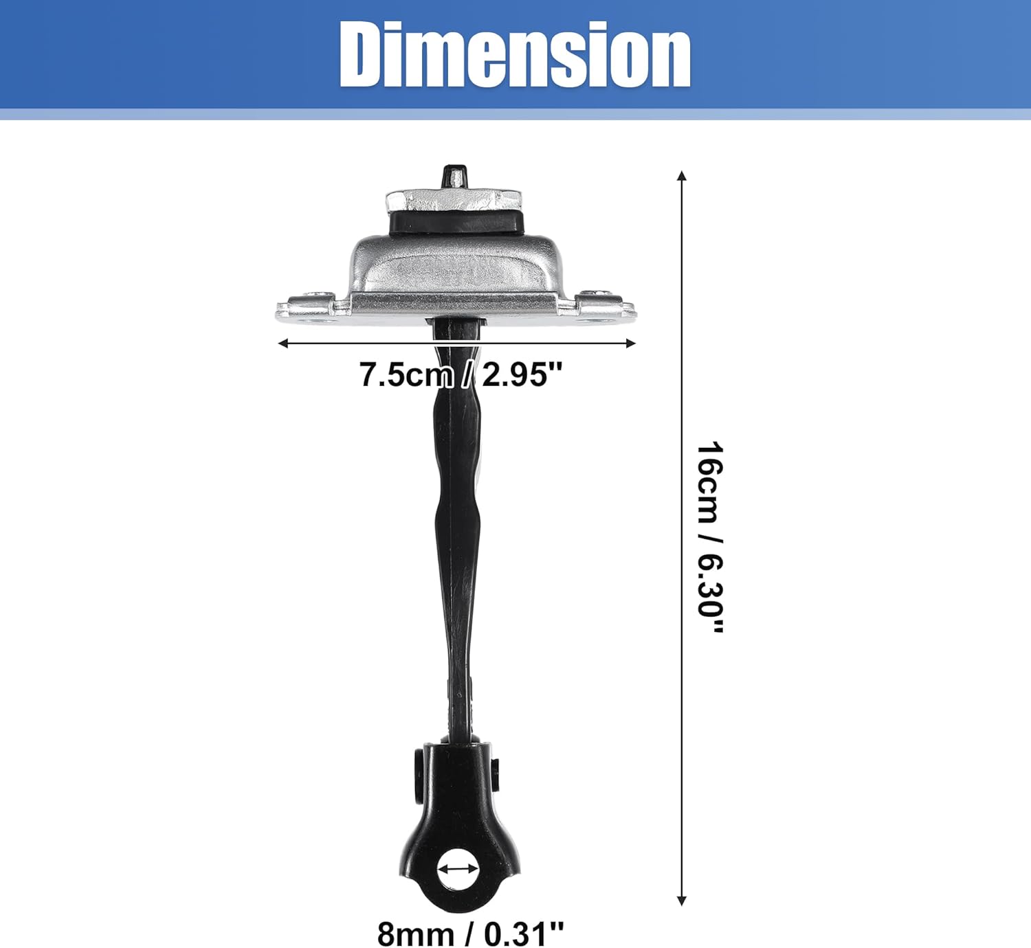 uxcell Correa de retención de puerta delantera izquierda Limitador Conjunto de brazo de control de puerta No.79380A7000 para Kia Forte 14-18 para