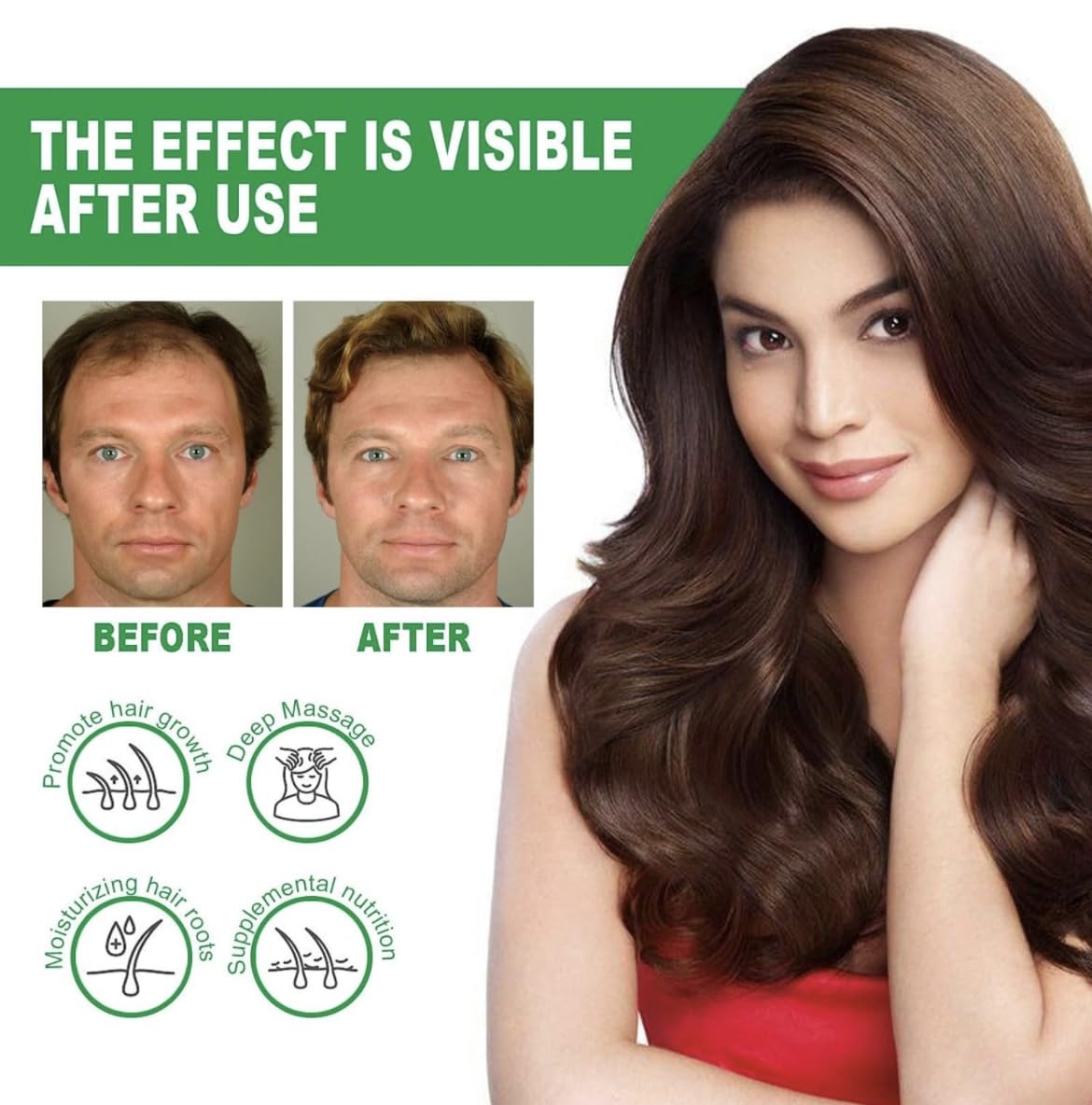 Dash Aceite de crecimiento del cabello, aceite de romero avanzado para el crecimiento del cabello, mezcla única de aceite capilar para cabello seco