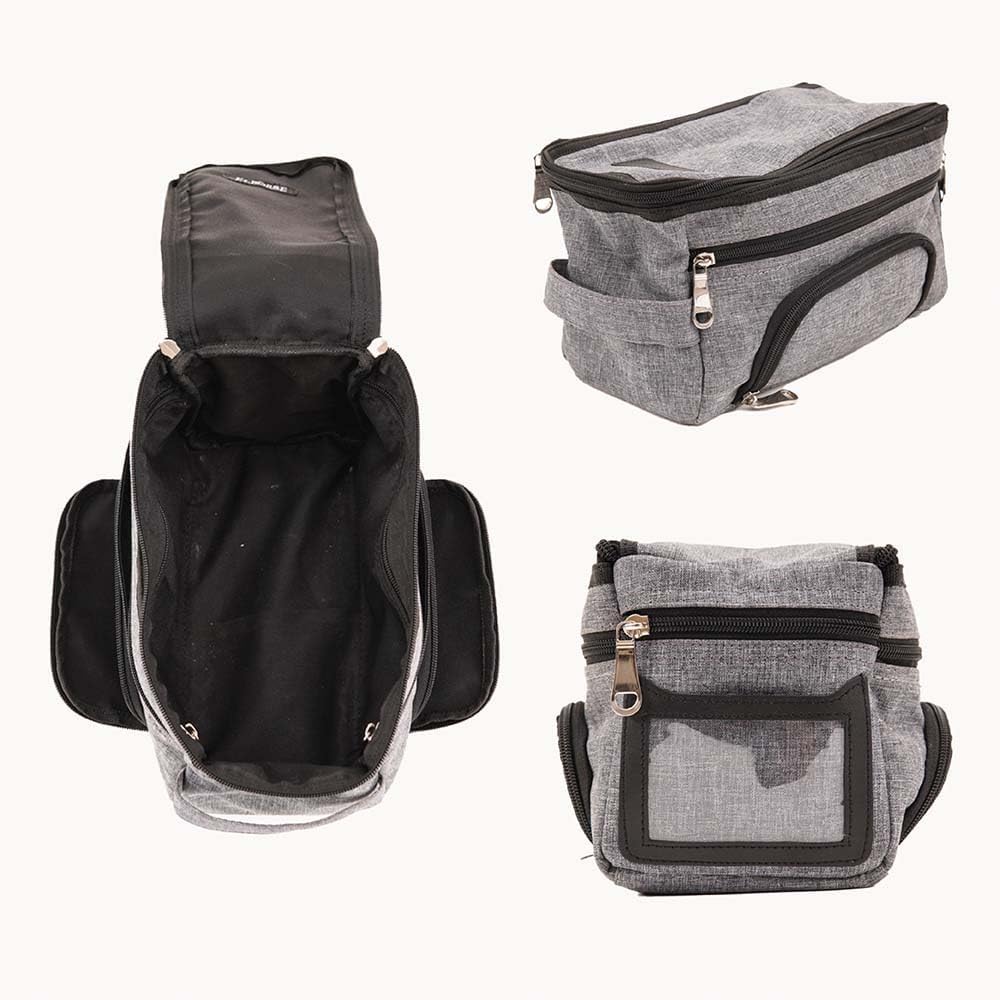 fjackets Neceser de viaje imprescindible para hombre, organizador de baño y kit de viaje, artículos esenciales de viaje en avión, artículos