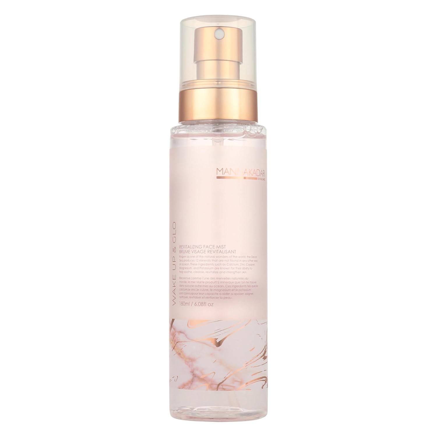 Manna Kadar Beauty Wake Up & Glo – Niebla facial revitalizante, 6.1 fl oz, despierta la piel cansada, proporciona humedad, mantiene la piel