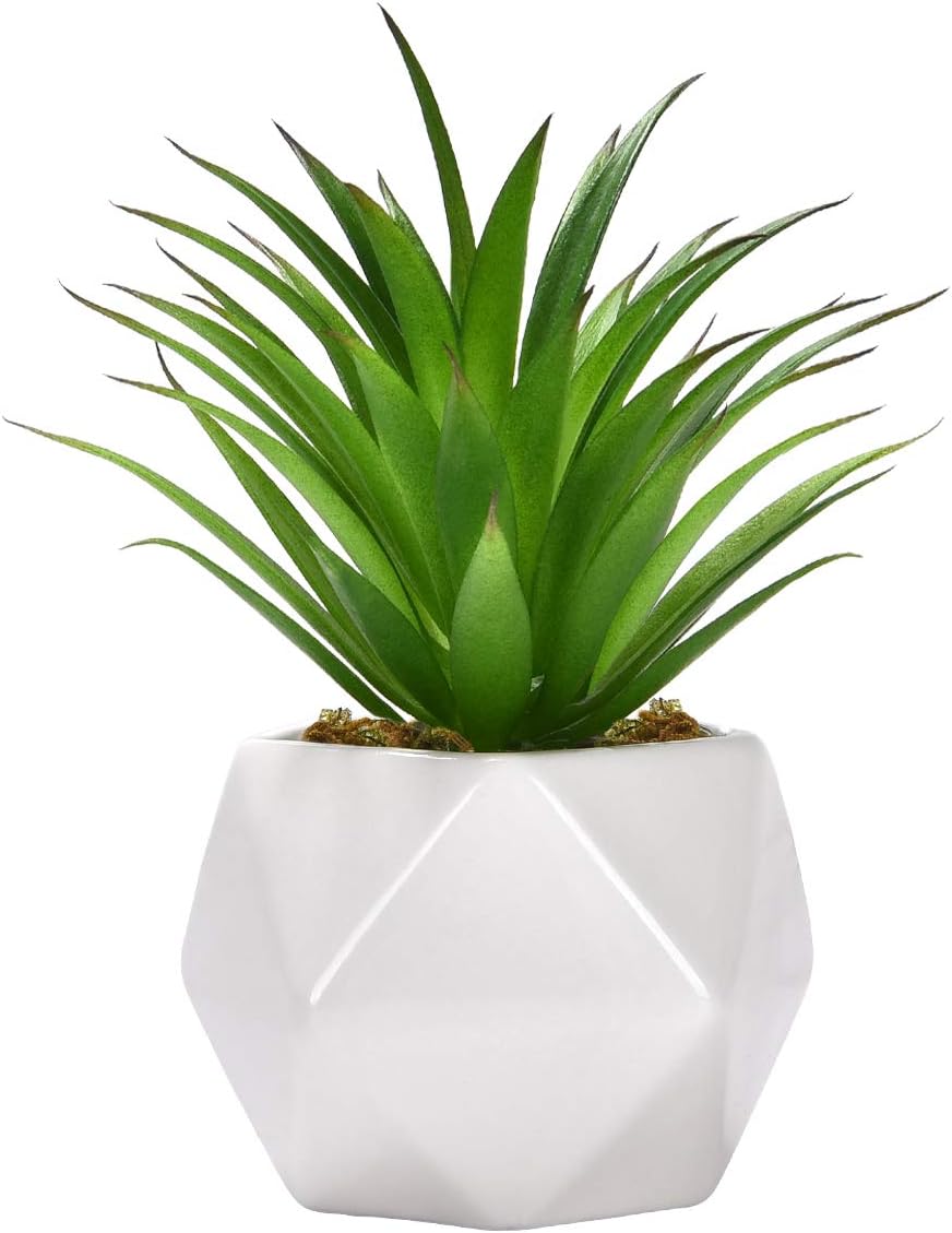 Plantas suculentas artificiales, arreglo floral de agave artificial surtido verde sin maceta, con textura para el hogar, interior, exterior, boda,