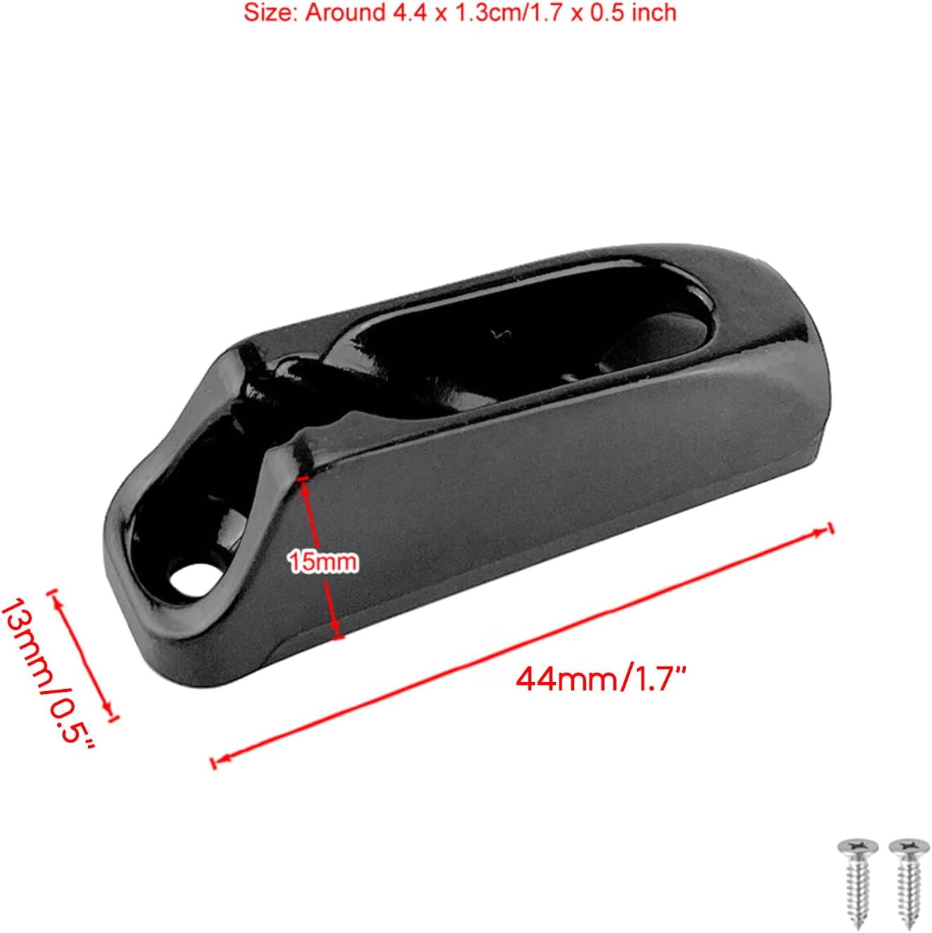 COOLHOOD Tensor de cordón de nailon para tacos de almeja para corredor de barco, cuerda autobloqueante, canoa, kayak, surf, accesorios marinos