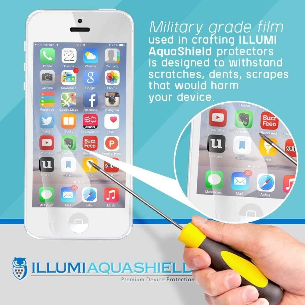 ILLUMI AquaShield – Protector de pantalla compatible con Xiaomi Mi Band 7 (paquete de 6) sin burbujas de alta definición transparente y flexible