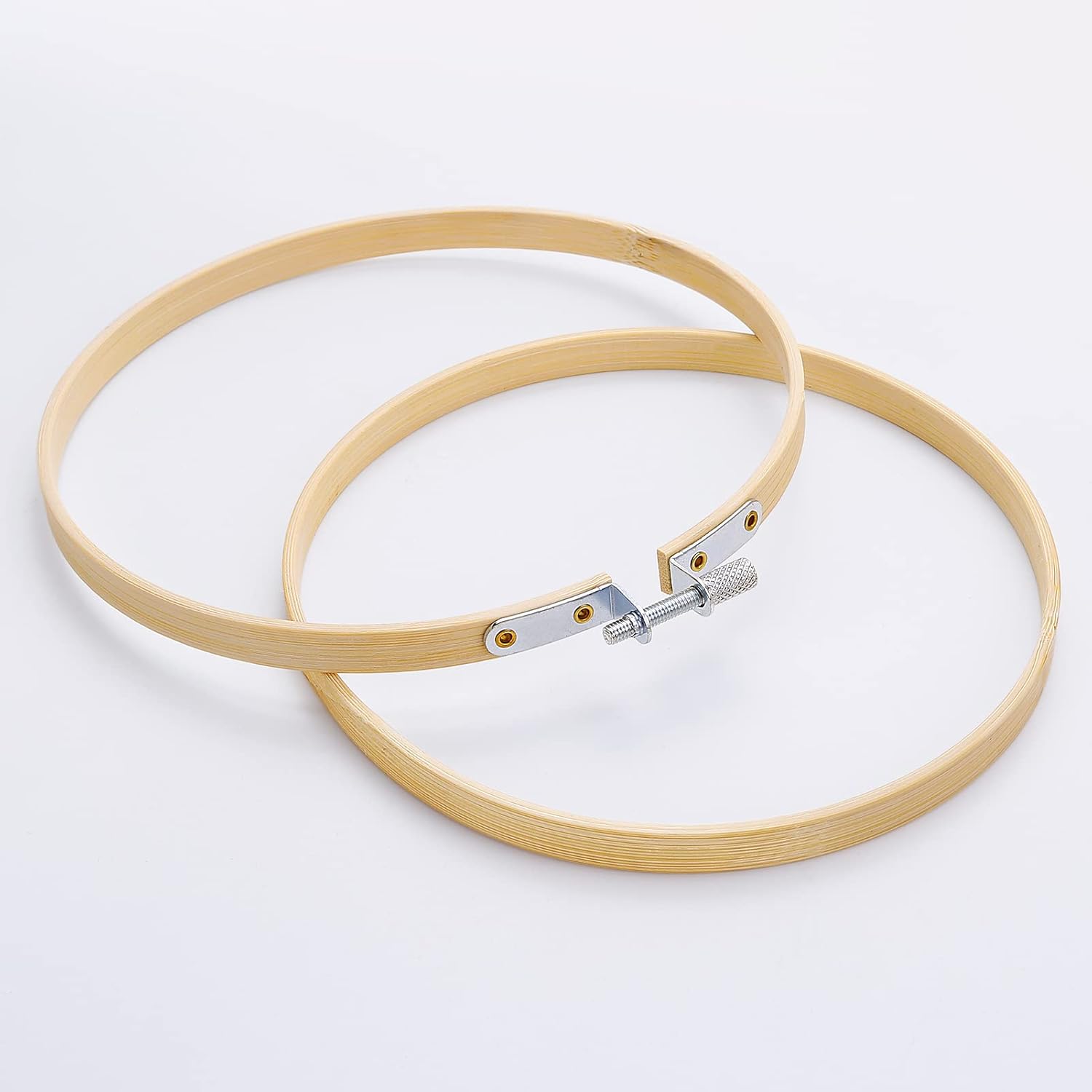 Caydo 24 aros de bordado de 5 pulgadas a granel, marco de bordado de aro de punto de cruz para arte, manualidades, costura práctica y decoración de