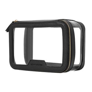 Rownyeon Estuche de maquillaje transparente para artículos de tocador, estuche de viaje para maquillaje, organizador de cosméticos portátil, bolsa Rownyeon Estuche de maquillaje transparente para artículos de tocador, estuche de viaje para maquillaje, organizador de cosméticos portátil, bolsa