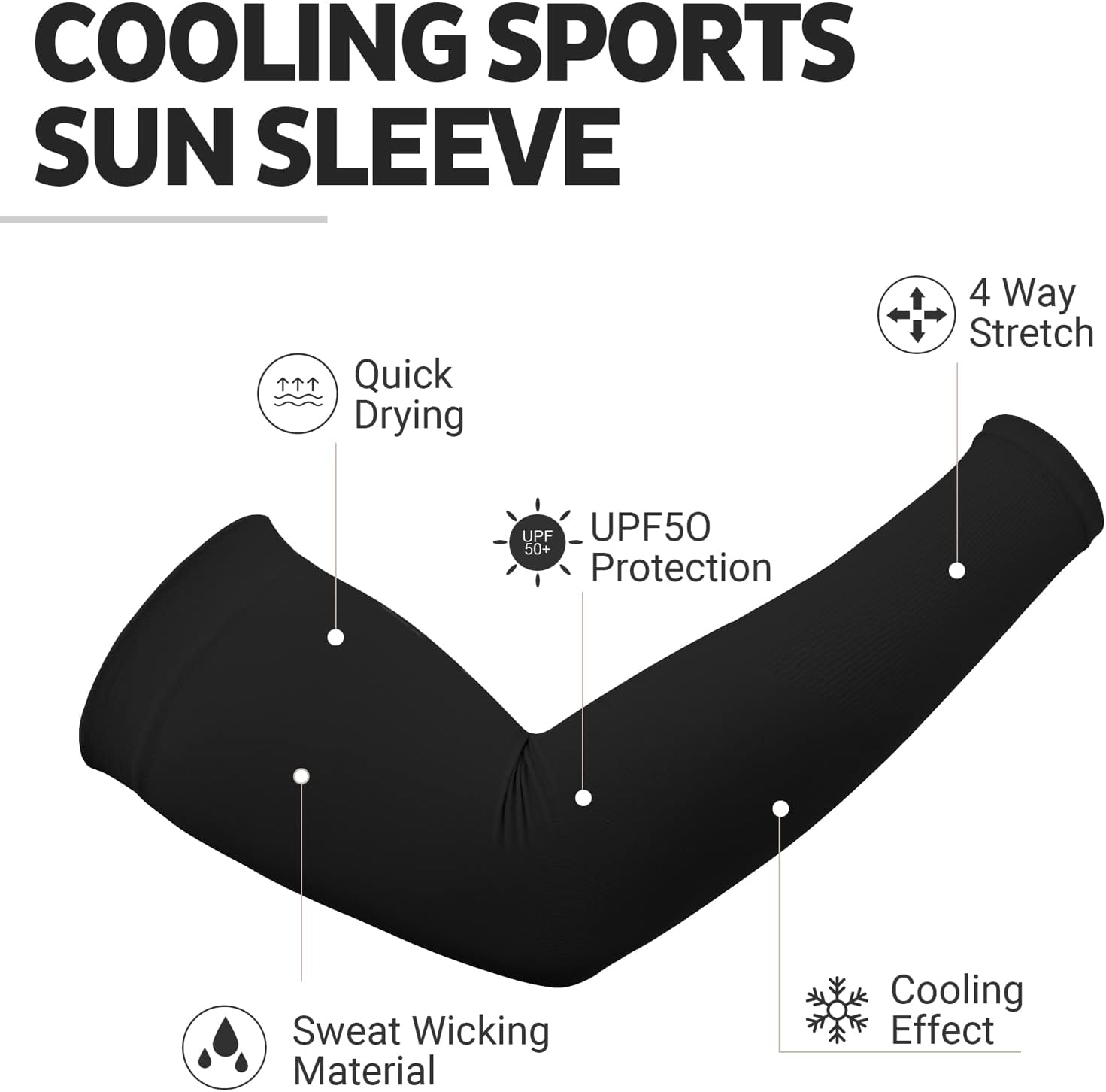 Mangas de protección solar UV para hombres y mujeres, cubierta de tatuajes, manga de enfriamiento UPF 50 para golf, ciclismo