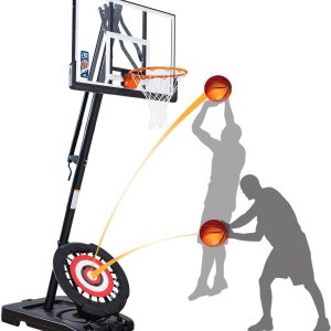 IE SPORTS Aro de baloncesto para exteriores, fácil ajuste de altura de 7.5 a 10 pies, sistema de portería de baloncesto portátil para niños y IE SPORTS Aro de baloncesto para exteriores, fácil ajuste de altura de 7.5 a 10 pies, sistema de portería de baloncesto portátil para niños y