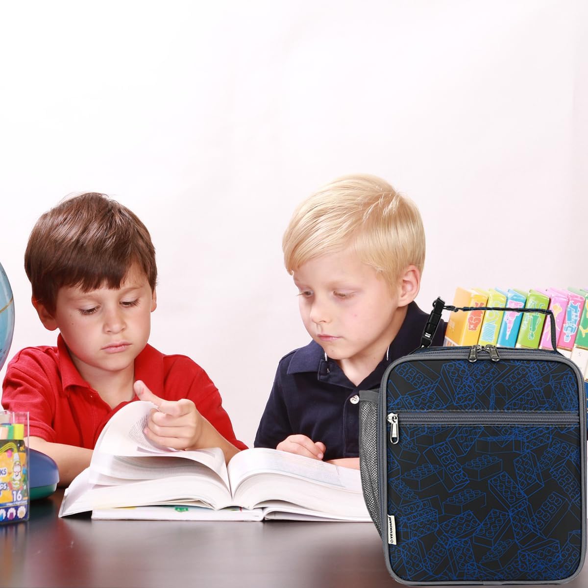 Lonchera para niños, niñas, hombres y mujeres, kit de lonchera térmica pequeña y suave para la escuela, trabajo, picnic, viajes, lonchera portátil