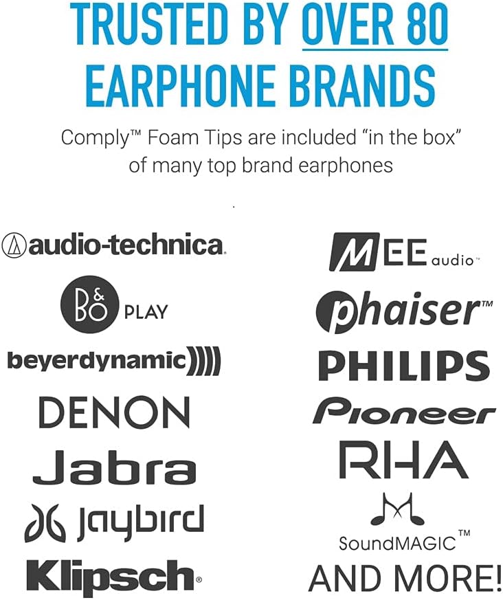 Comply Sport Pro – Puntas de auriculares de espuma viscoelástica para B&O (mediano, 3 pares), color negro