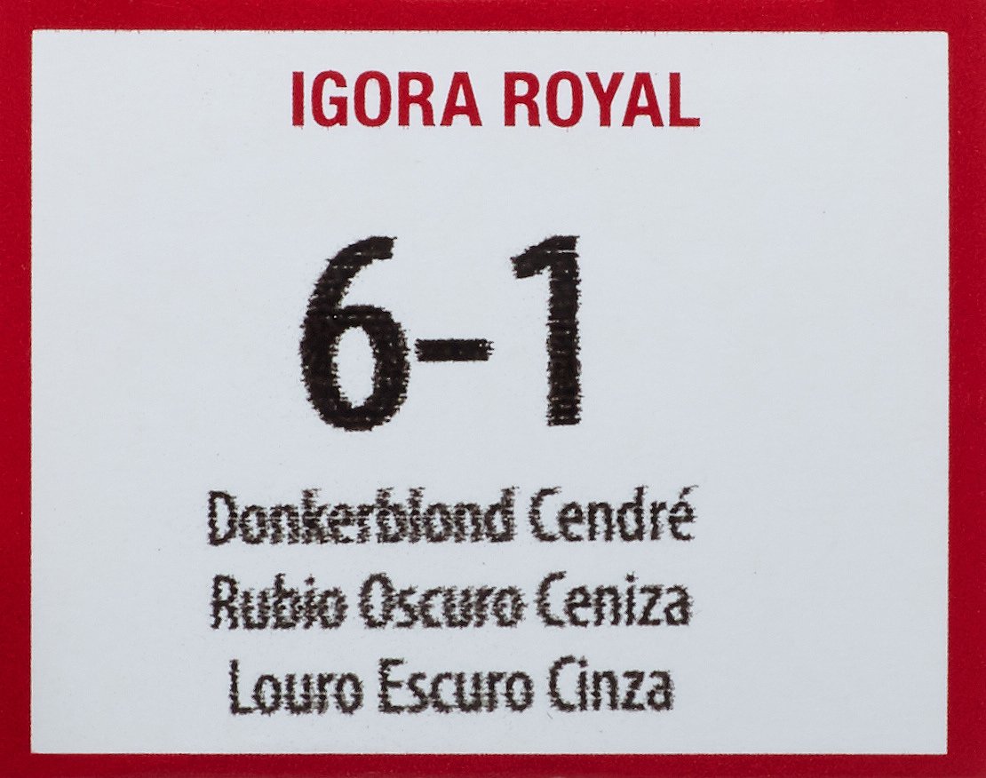 Schwarzkopf IGORA ROYAL 6-1 Cendr Rubio Oscuro 2.0 fl oz