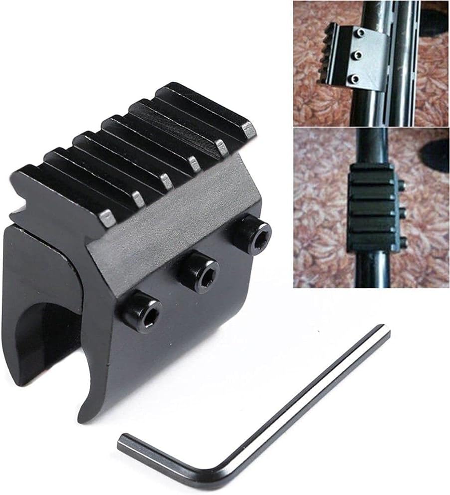 BoneView Kastle Defense Co – Adaptador de cañón para escopeta Picatinny de 0.827in – 10, 12, 16 y 20 Ga – Montaje de luces, láseres y cámaras a su