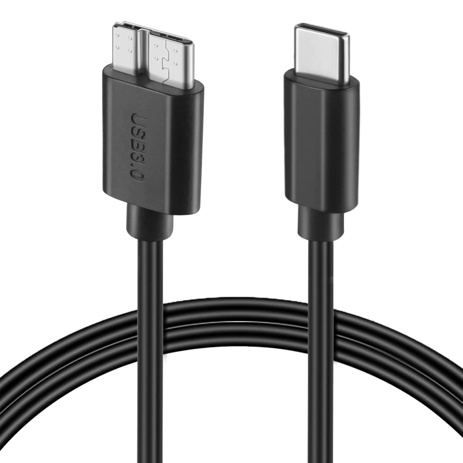 WILLIZTER Cable tipo C 3.1 a Micro B, cable de disco duro de 5 Gbps, cable de carga rápida y sincronización compatible con MacBook Pro Galaxy S20,