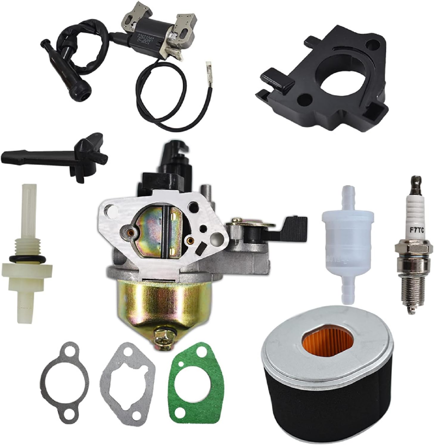 Carburador GX390 con bobina de encendido Kit de filtro de aire de repuesto para Honda GX340 GX360 GX390 11HP 13HP generador de motor motor