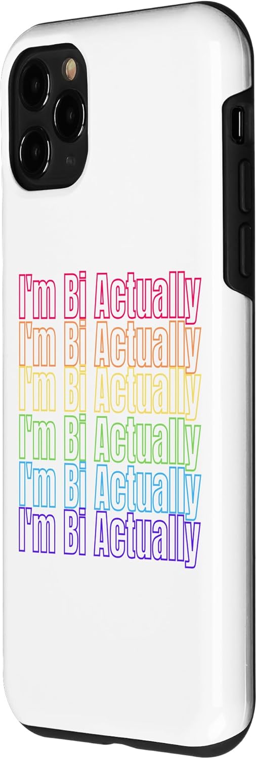 Funda estética LGBTQ para iPhone 11 Pro I’m Bi Really Bi Pride