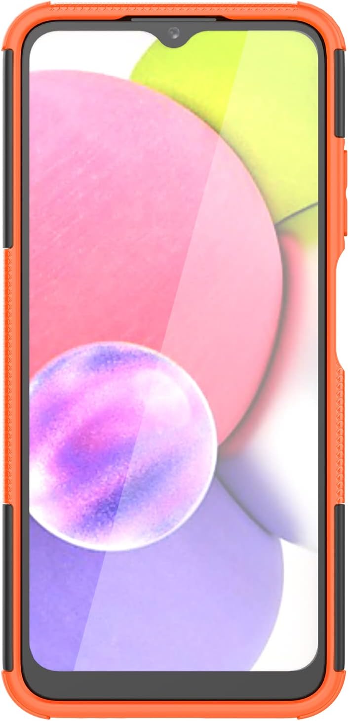 CCSmall Funda para Samsung Galaxy A03S, diseño de patrón de neumáticos híbrido TPU+PC Material doble capa de protección a prueba de golpes con