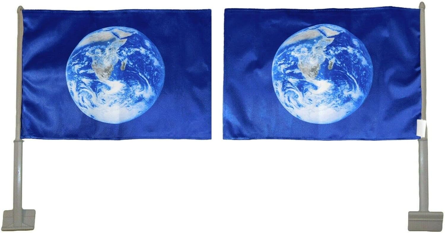 Premium 12 Pack 12×18 Double Sided Knitted Nylon Car Flag