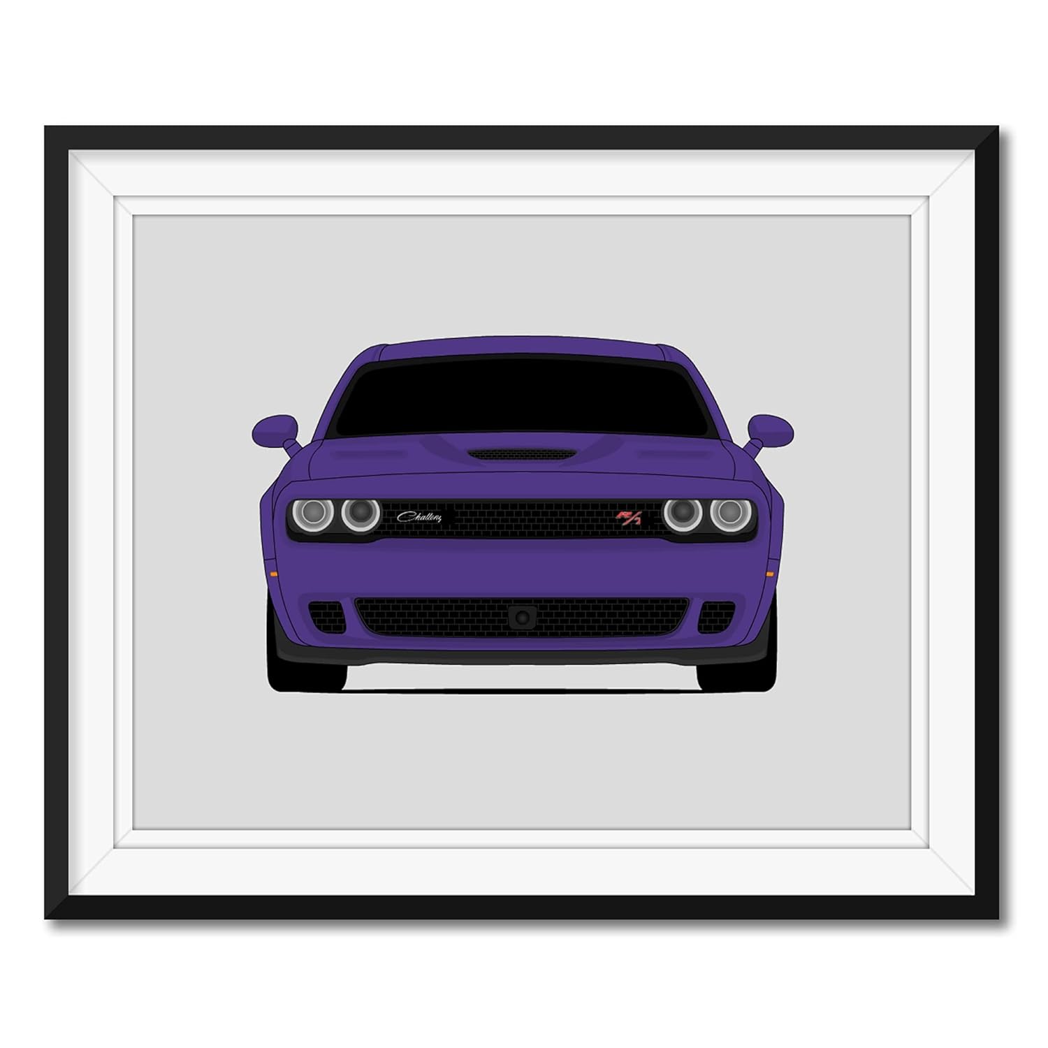 Dodge Challenger RT Widebody (2015-2017) Inspired Poster Print Wall Art Decor Handmade (Unframed)