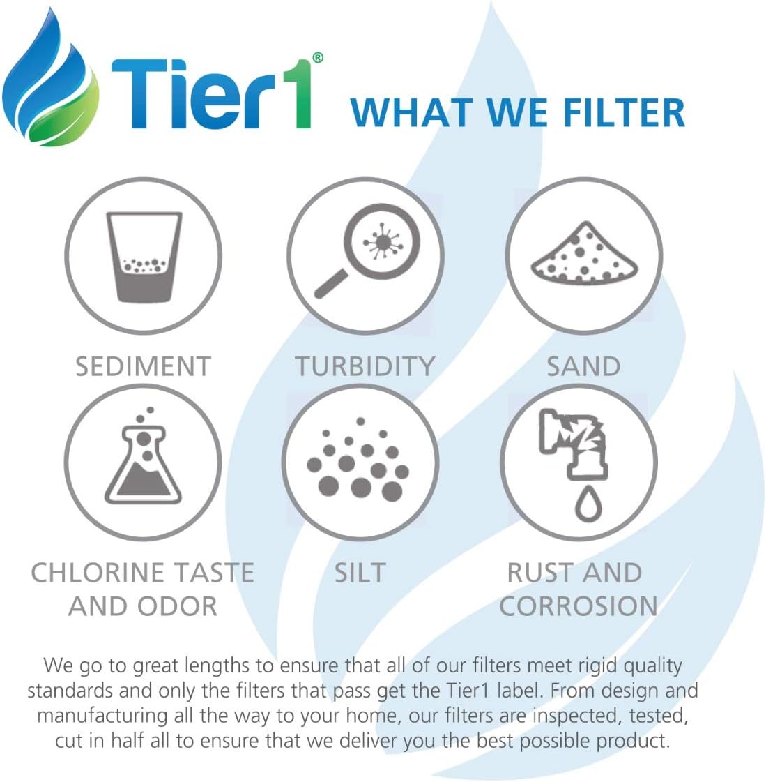Tier1 WF1CB – Filtro de agua para refrigerador, paquete de 6 unidades, repuesto para Frigidaire PureSource WFCB, RG100, WF284, NGRG-2000, Kenmore