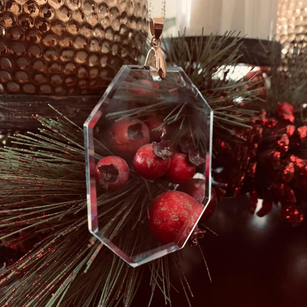 LaserGram Adorno de Navidad, dragón, grabado personalizado incluido (forma rectangular)