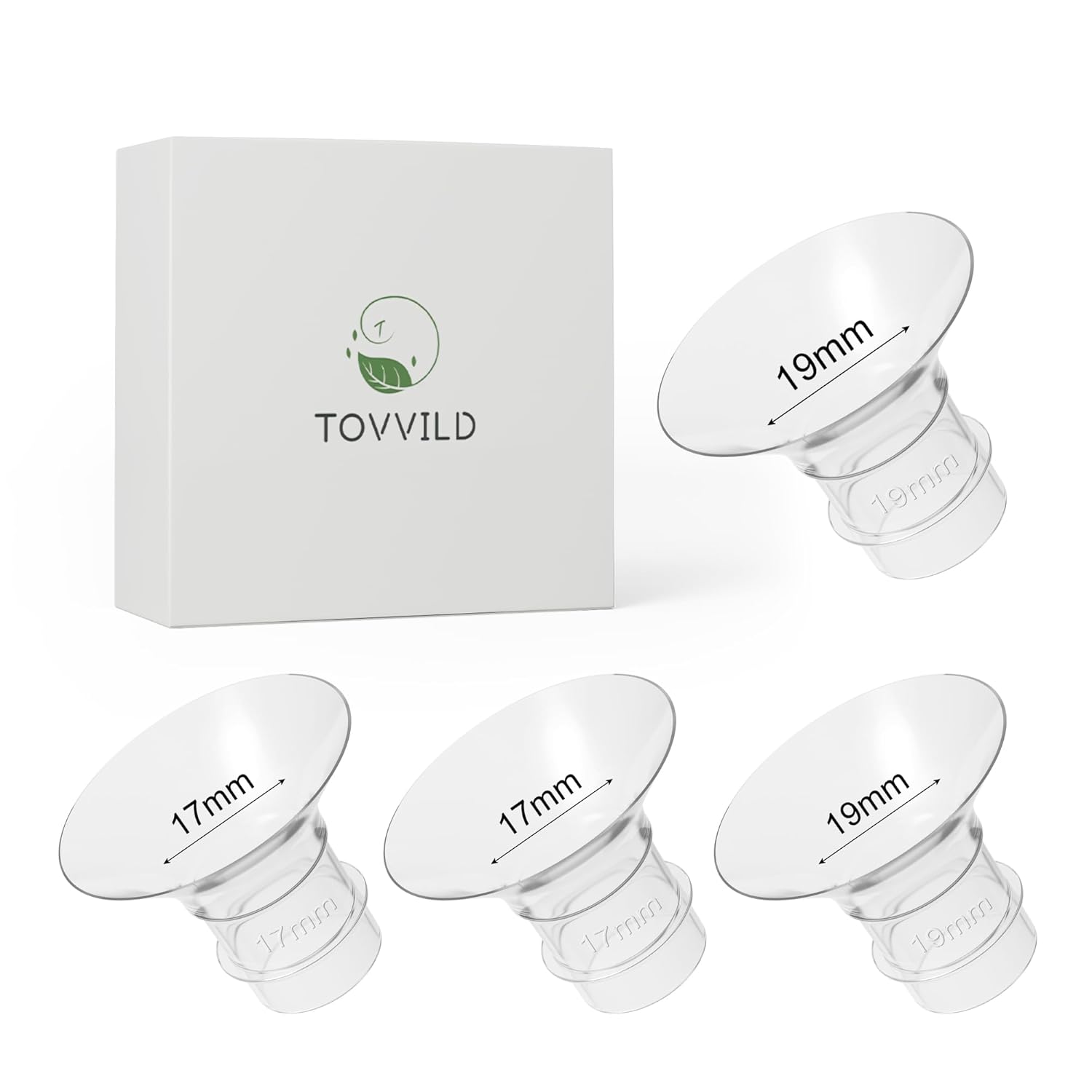 TOVVILD Insertos de brida de 0.67 pulgadas y 0.79 pulgadas compatibles con momcozy S9 S12 S9pro S12proLansinohBellababy, reemplazo de piezas de