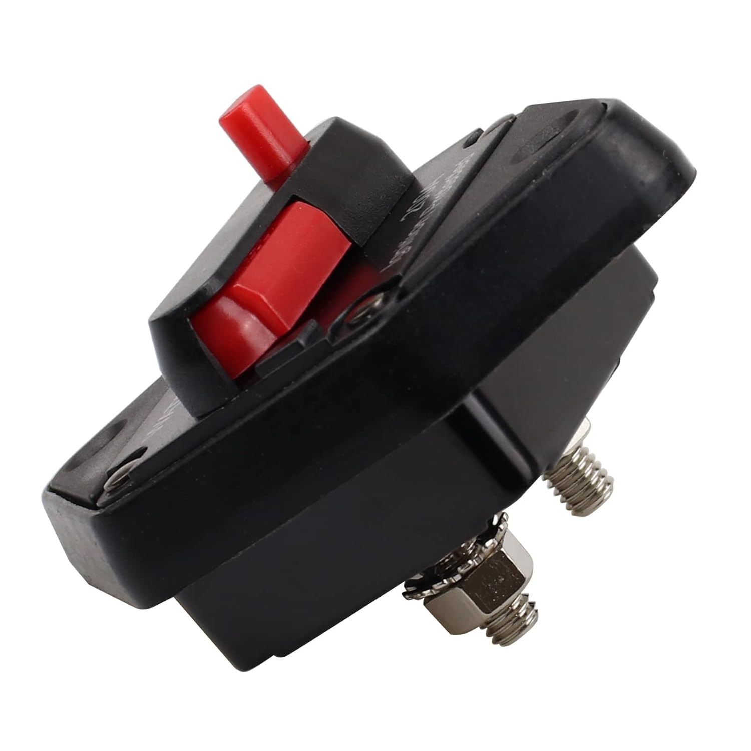 Disyuntor de montaje en panel de 12V-48V CC 50A, disyuntor de Hi-Amp 50A con reinicio manual y junta para auto, camión, RV, marino