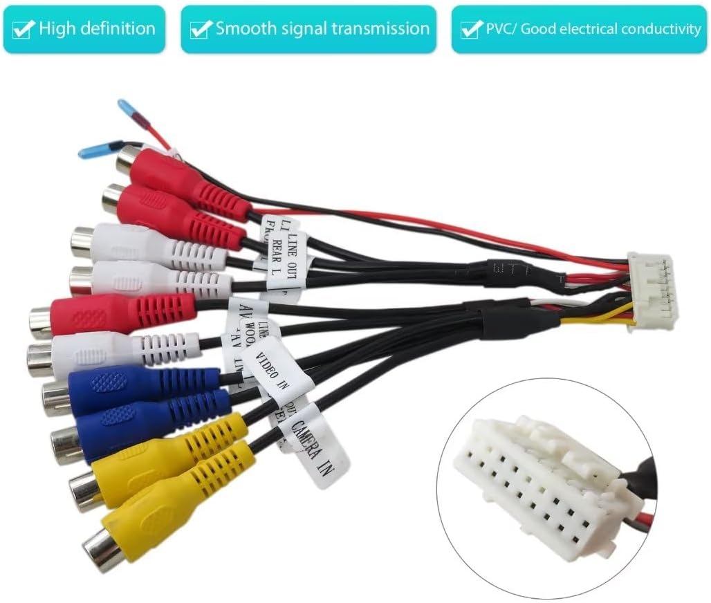 Accesorios de salida de entrada de video AV, alto rendimiento, duradero, piezas de repuesto reemplazan el preamplificador de conector premium de 18