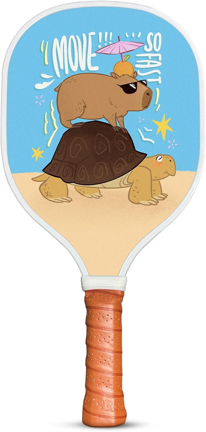 Xenia’s Gifts Raqueta de pickleball con agarre antideslizante de diseño ergonómico, aprobada por USAPA, ideal para principiantes, profesionales y
