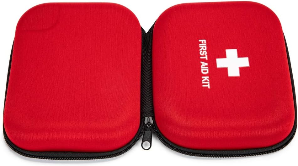 Estuche rígido de primeros auxilios vacío para primeros auxilios, funda rígida de EVA para primeros auxilios, bolsa médica roja dura para la salud