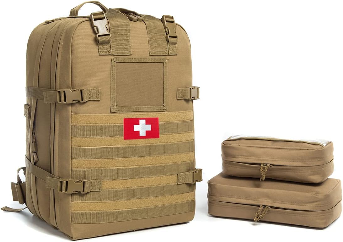 2 parches médicos reflectantes IR tácticos militares, infrarrojos IR EMT MED médico de la Cruz Roja Moral gancho y bucle insignia de primeros