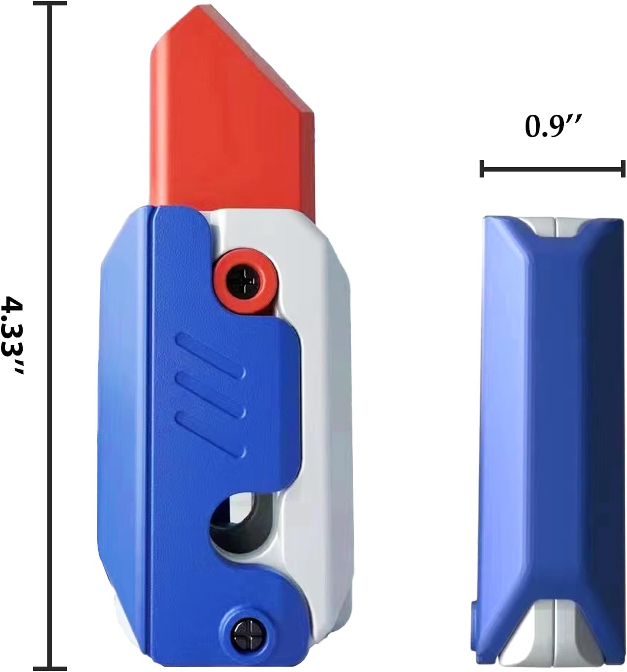 2 piezas de cuchillo para ansiedad con impresión 3D, cuchillo de zanahoria para ansiedad, estrés, juguetes sensoriales, juguete para aliviar la