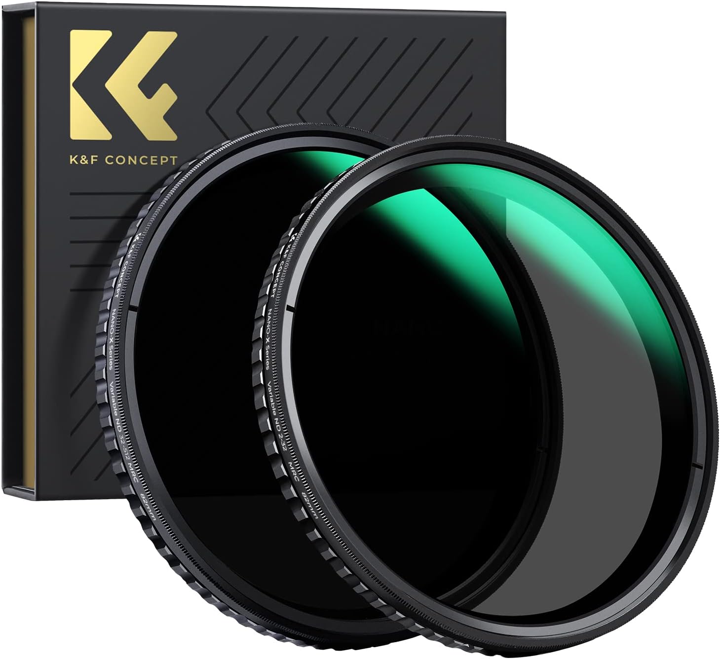 K&F Concept Kit de filtros de lente ND variable de 2.441 in, 1-5 paradas y 5-9 paradas (paquete de 2) filtros de lente de densidad neutra ajustables