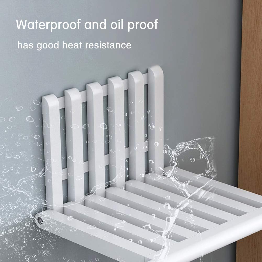 Silla plegable montada en la pared, taburete invisible para cambiar zapatos, hecho de madera maciza, asiento de pared plegable con patas de apoyo