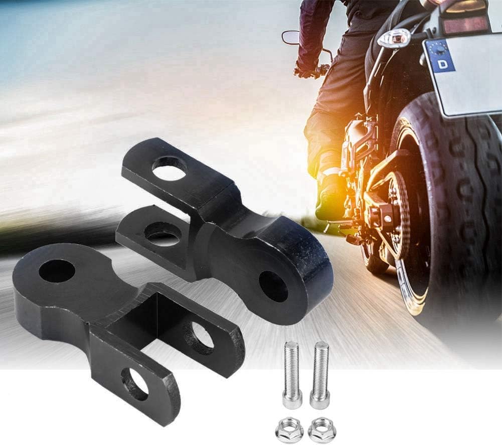 Pitbike – Espaciador de choque, elevador de amortiguador trasero de motocicleta, 2 unidades de aleación de aluminio universal para motocicleta,
