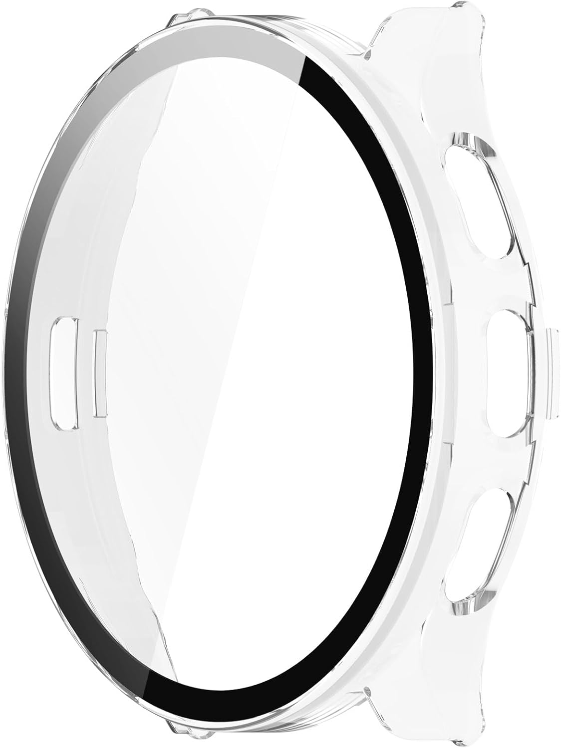 Protector de pantalla compatible con las fundas Garmin Venu 3 (no para Venu 3S de 1.614 in), funda de reloj inteligente rayada, cubierta completa,