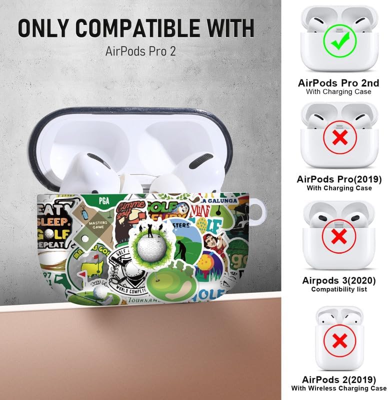 Funda protectora de silicona para AirPods Pro 2 con diseño de estrella deportiva para AirPods Pro 2, juego de pelota, portátil y a prueba de golpes