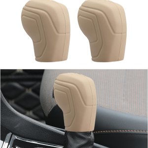 2 fundas para pomos de palanca de cambios de automóvil, accesorios de silicona elástica para proteger el cambio automático, protector antideslizante 2 fundas para pomos de palanca de cambios de automóvil, accesorios de silicona elástica para proteger el cambio automático, protector antideslizante