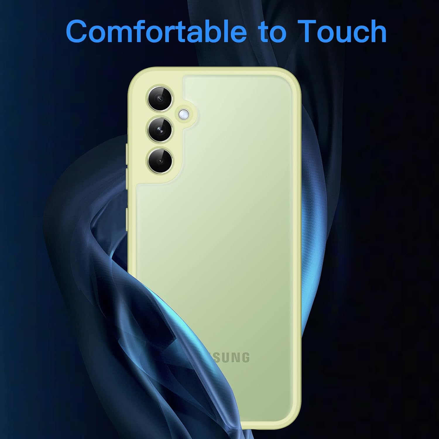 JETech Funda mate para Samsung Galaxy A54 5G de 6.4 pulgadas, funda protectora delgada translúcida esmerilada, antihuellas (lima)