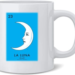 Poster Foundry La Luna Moon Loteria Card Mexican Bingo Taza de café de cerámica taza de té divertido regalo novedoso 12 oz Poster Foundry La Luna Moon Loteria Card Mexican Bingo Taza de café de cerámica taza de té divertido regalo novedoso 12 oz