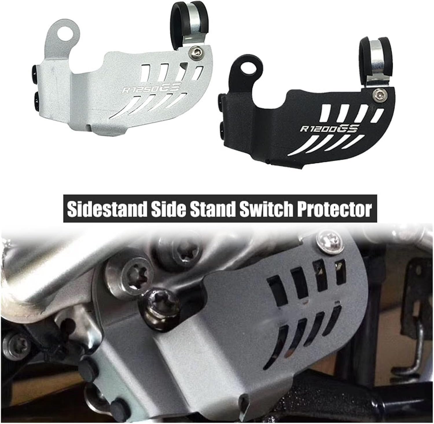 LCCDZ Compatible with BMW R1250GS R1200GS R 1200 GS LC Adventure R1250 GSA Motorcycle Sidestand Side Stand Switch Protector Guard Cover Cap (Color