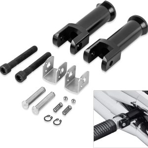 PSLER Soportes de estribera izquierda y derecha para modelos Softail Deluxe Fat Boy Heritage Sport Glide Softail Slim Street Bob Breakout Low Rider PSLER Soportes de estribera izquierda y derecha para modelos Softail Deluxe Fat Boy Heritage Sport Glide Softail Slim Street Bob Breakout Low Rider