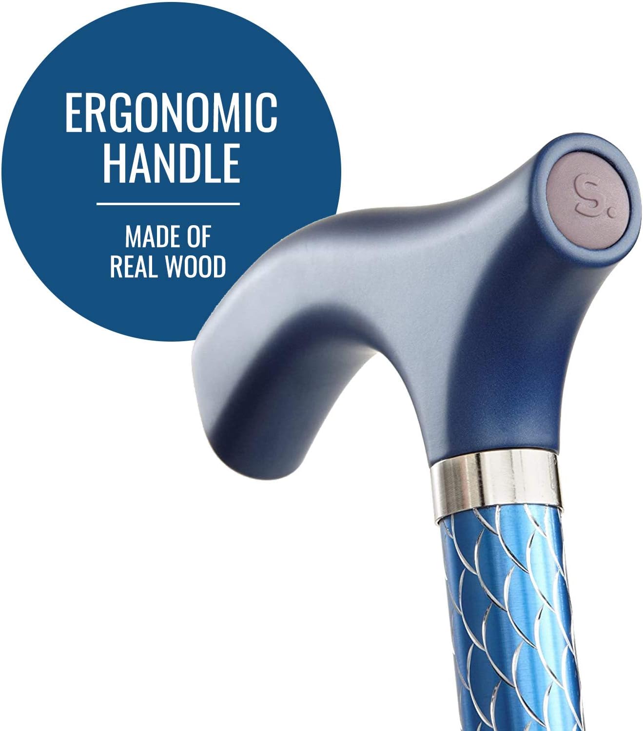 Switch Sticks Bastón de caminar para hombres o mujeres, plegable y ajustable de 32 a 37 pulgadas, apto para FSA y HSA