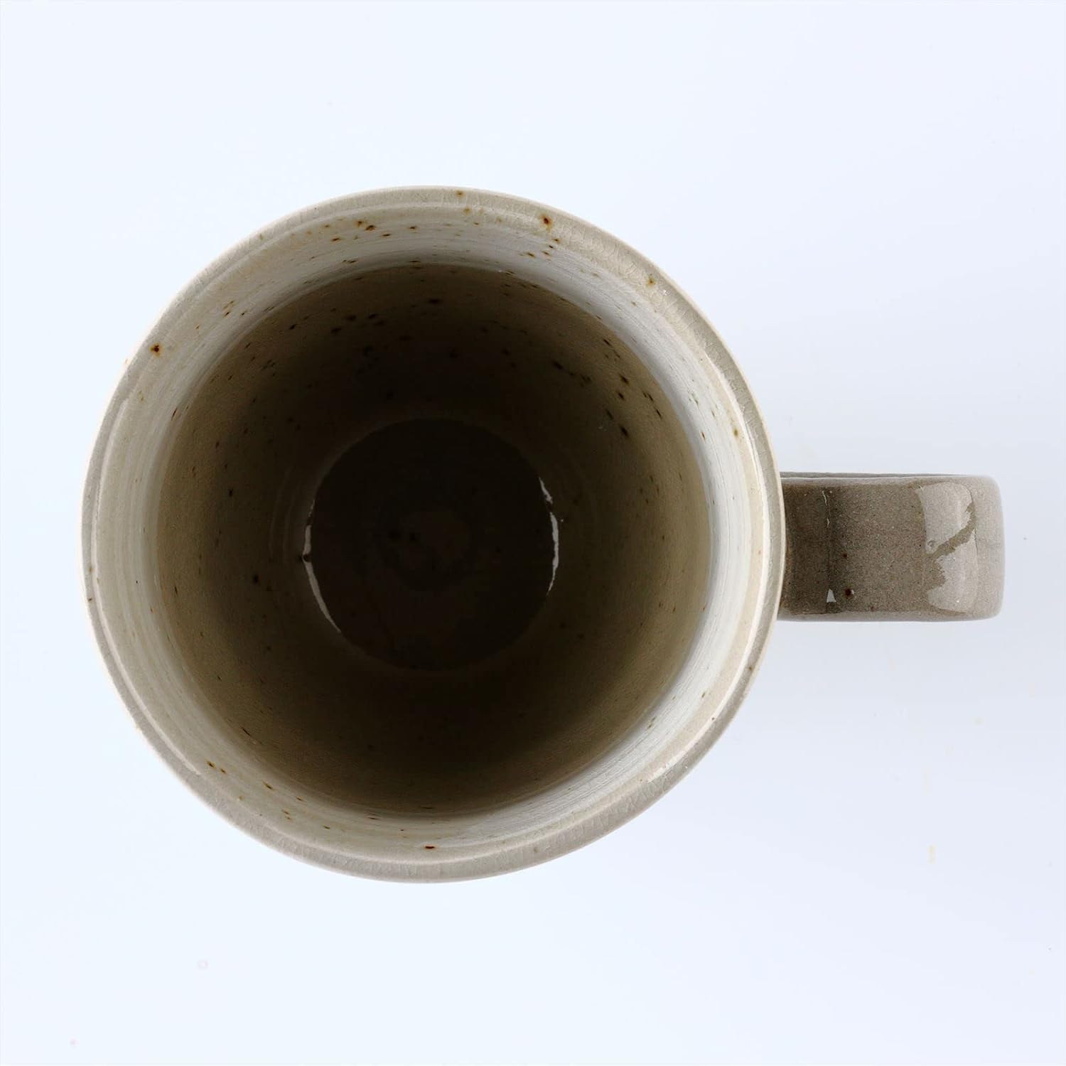 Juego de 2 tazas de café de cerámica japonesas Mino Yaki (Ware), diseño de poema japonés Jizo, gris, 8.8 onzas líquidas, tazas de té hechas a mano,