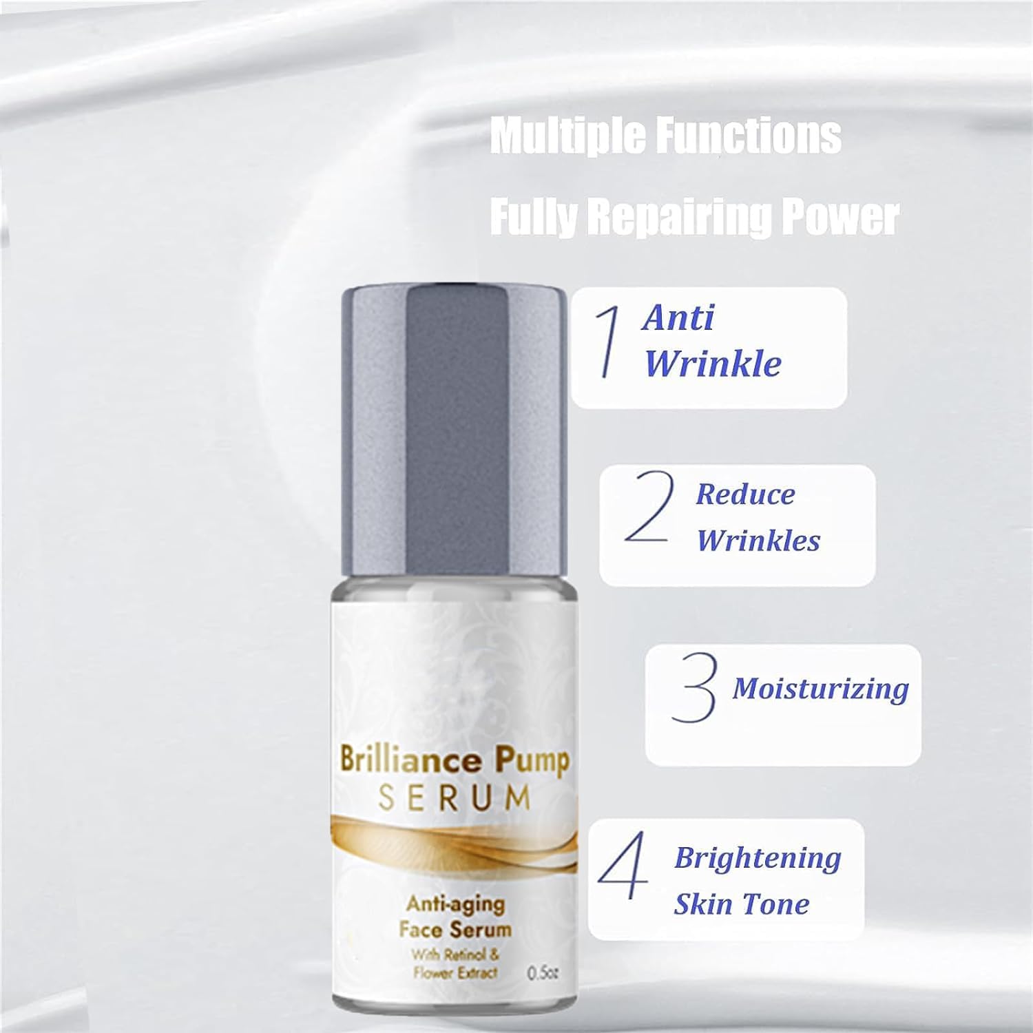Brilliance Pump Serum Anti Aging, suero de bomba brillante, suero de bomba brillante antienvejecimiento, suero facial con bomba brillante, suero