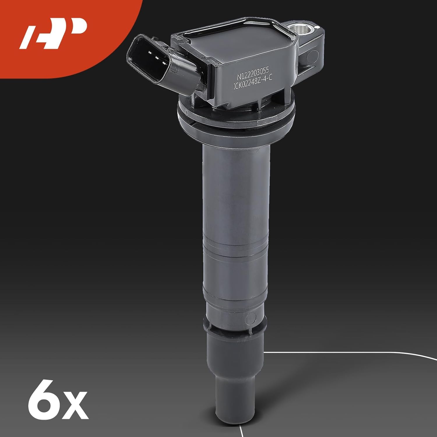 A-Premium Juego de 6 bobinas de encendido y bujías de iridio compatibles con Toyota 4Runner 2003-2009, Tundra 2005-2011, 4.0L