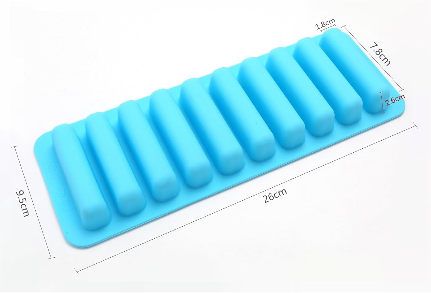Bandeja de cubitos de hielo para congelador, botella de agua estrecha de silicona, bandeja para cubitos de hielo, bandeja flexible para palitos de
