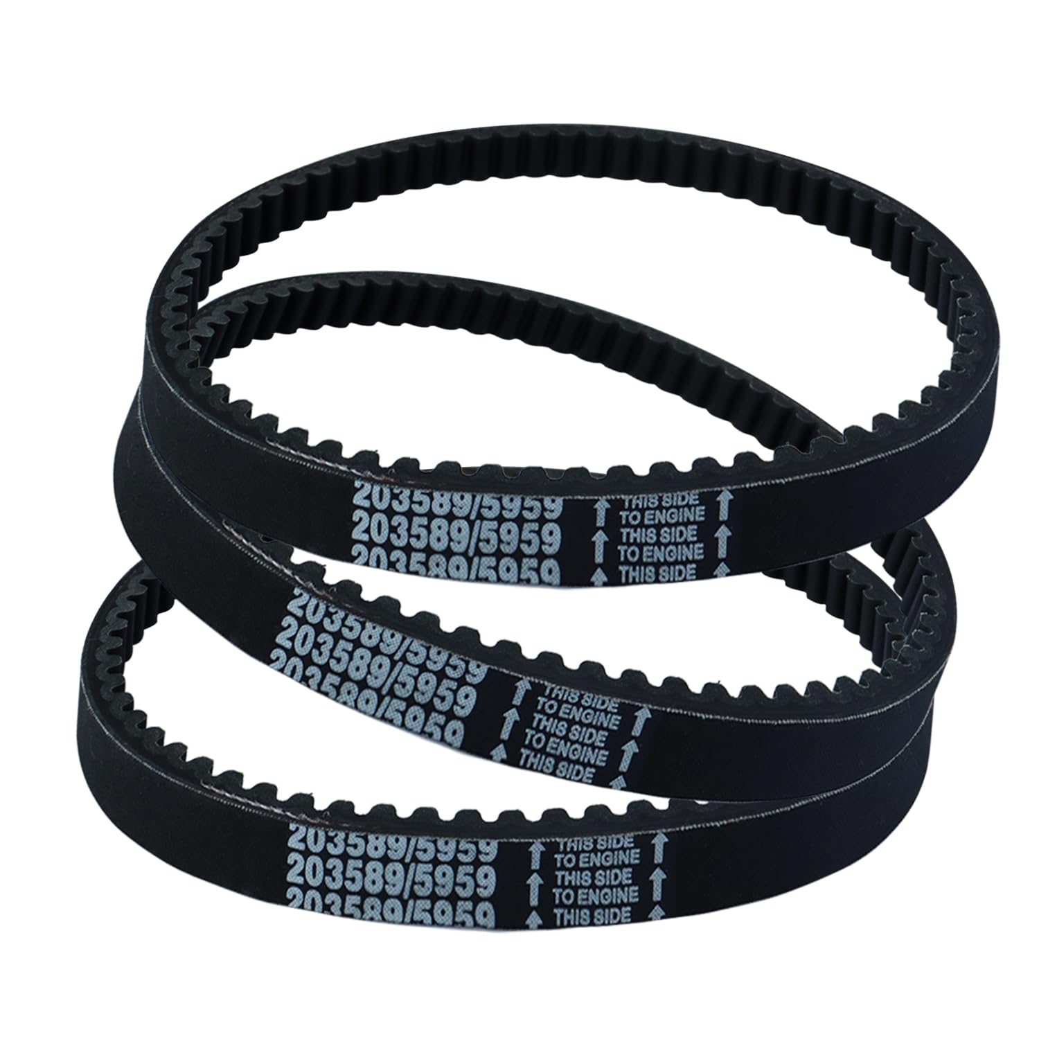 3 correas de transmisión Go Kart para Comet 203589, Manco 5959 y Murray 12-8487 compatibles con correa convertidora de par – Perfecto para Go Kart